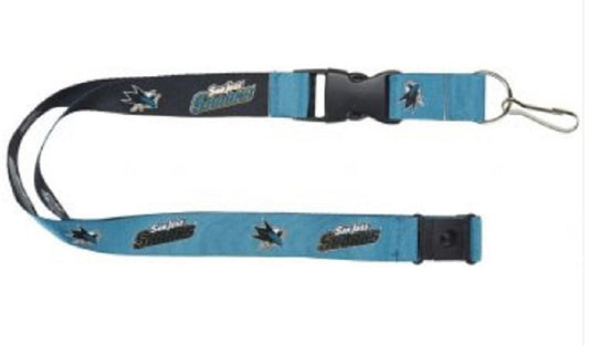 San Jose Sharks Lanyard Reversible Teal/Black