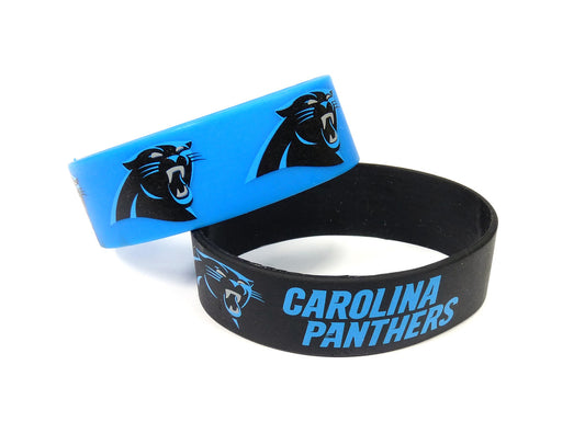 Carolina Panthers Bracelets 2 Pack Wide