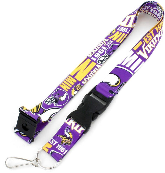 Minnesota Vikings Lanyard Breakaway Style Dynamic Design