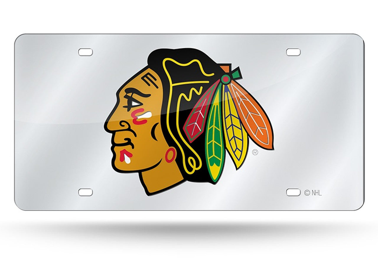 Chicago Blackhawks License Plate Laser Cut