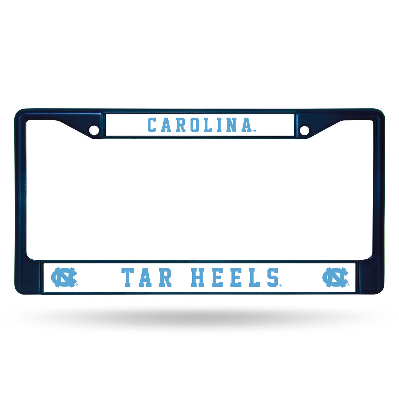 North Carolina Tar Heels License Plate Frame Metal Navy