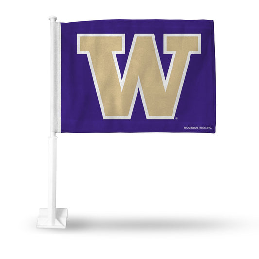 Washington Huskies Flag Car