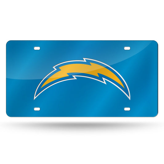 Los Angeles Chargers License Plate Laser Cut Blue