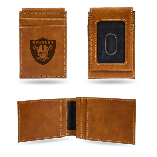 Las Vegas Raiders Wallet Front Pocket Laser Engraved