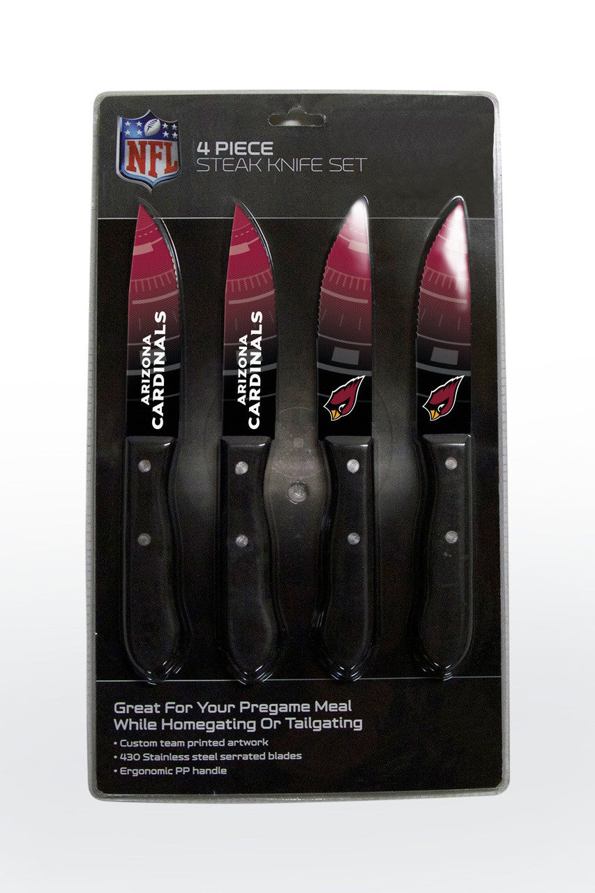 Arizona Cardinals Knife Set Steak 4 Pack