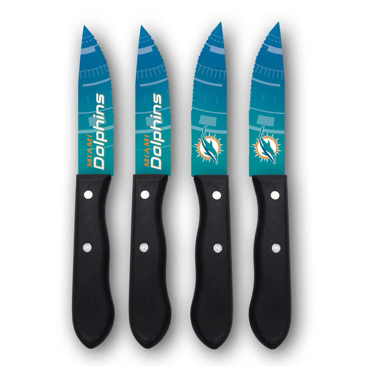 Miami Dolphins Knife Set Steak 4 Pack