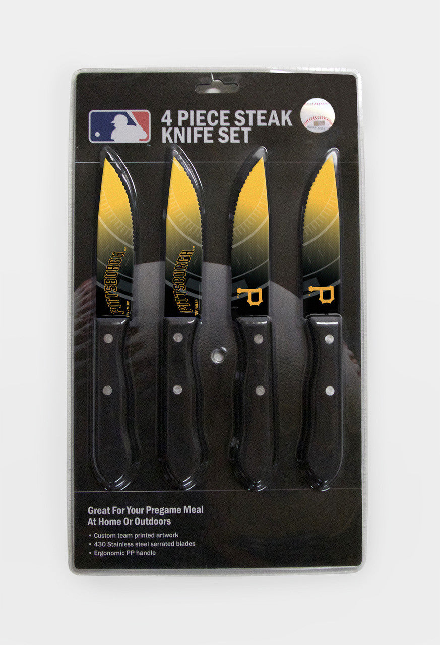 Pittsburgh Pirates Knife Set Steak 4 Pack