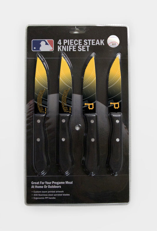 Pittsburgh Pirates Knife Set Steak 4 Pack