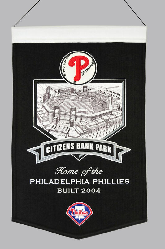 Philadelphia Phillies Banner 15x24 Wool Stadium Citizens Bank Park