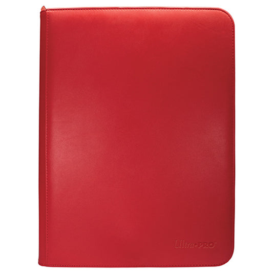 Vivid 9 Pocket Zippered PRO-Binder Red
