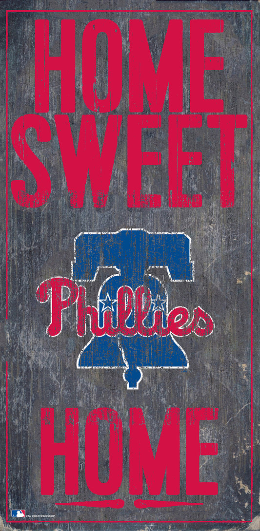 Philadelphia Phillies Sign Wood 6x12 Home Sweet Home Design