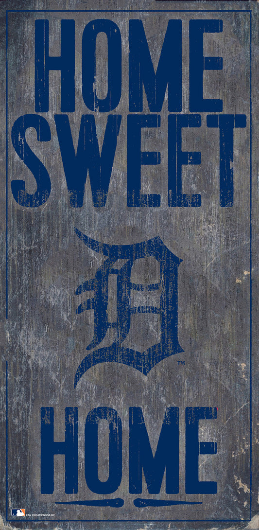 Detroit Tigers Sign Wood 6x12 Home Sweet Home Design