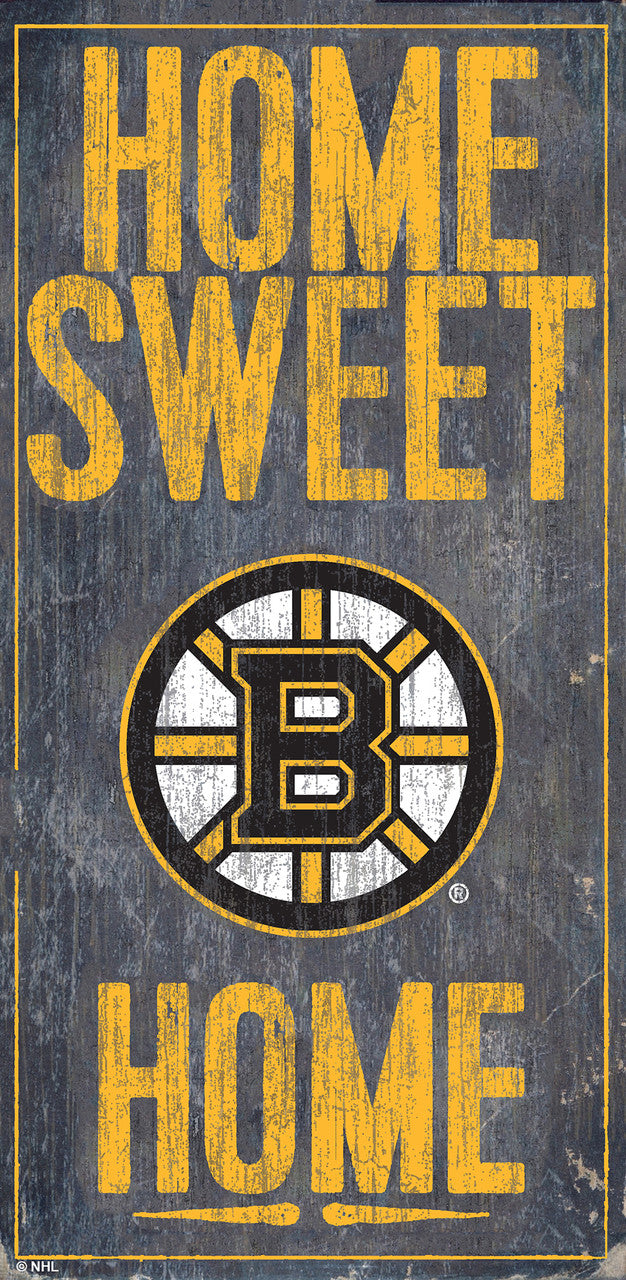 Boston Bruins Sign Wood 6x12 Home Sweet Home Design