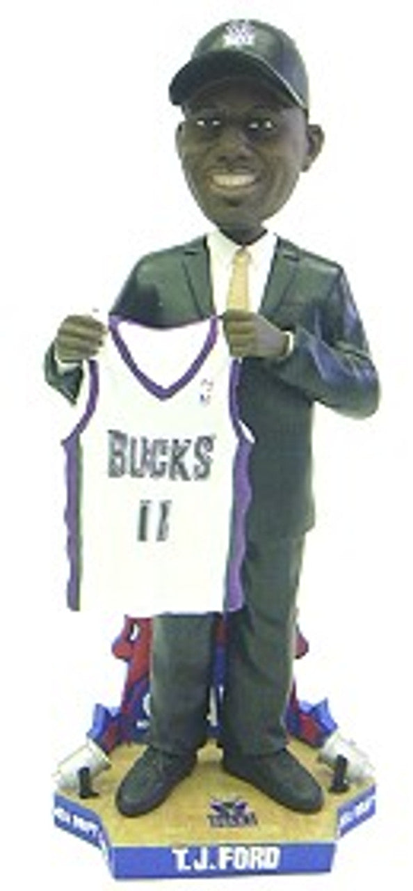 Milwaukee Bucks T.J. Ford Draft Pick Forever Collectibles Bobblehead  CO