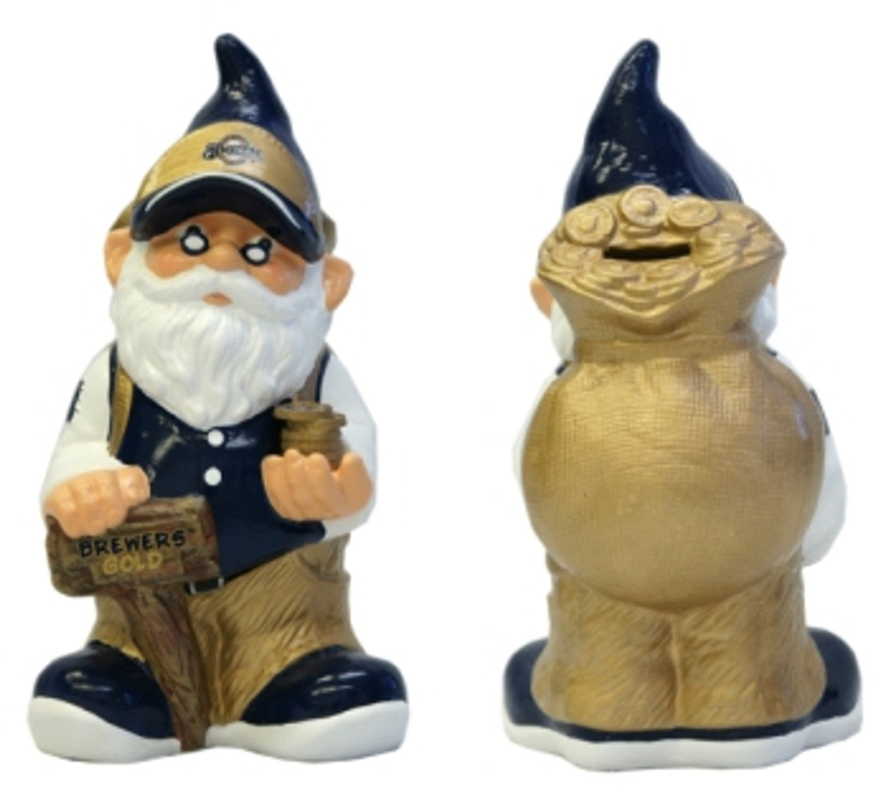 Milwaukee Brewers Garden Gnome - Coin Bank CO