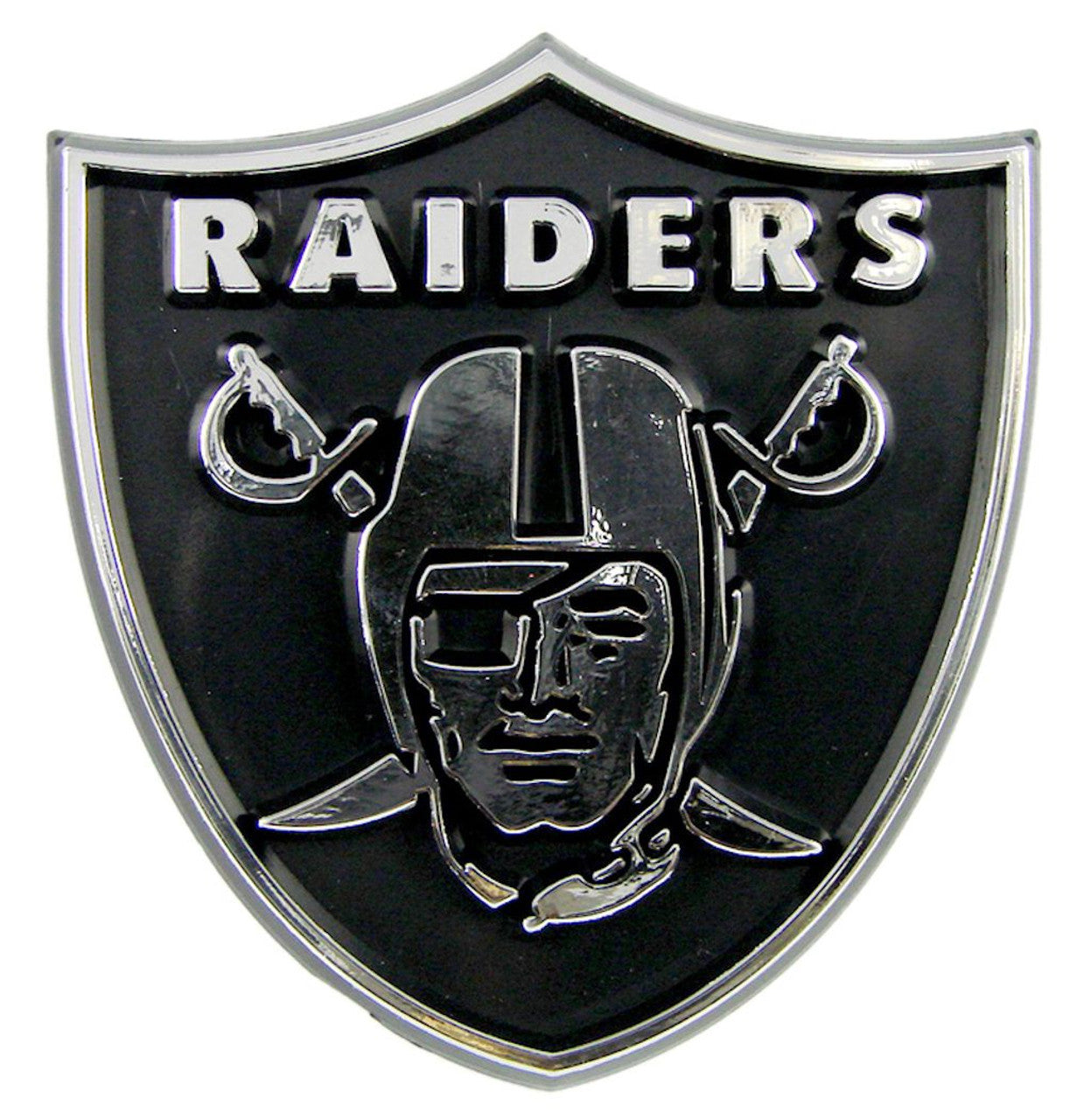 Las Vegas Raiders Auto Emblem - Silver