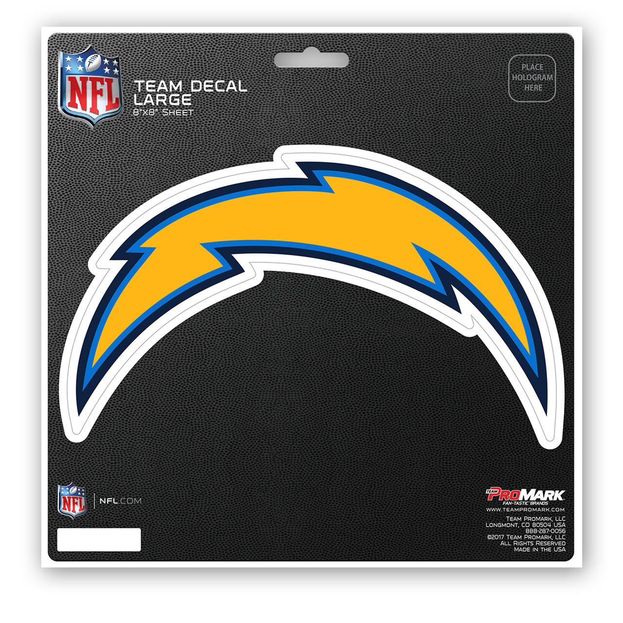 Los Angeles Chargers Decal 8x8 Die Cut