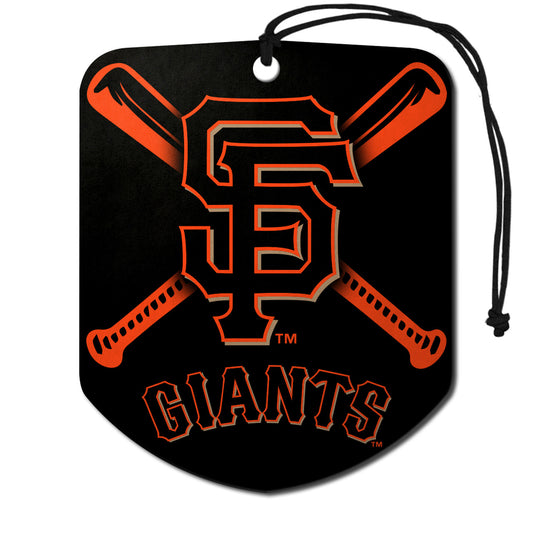 San Francisco Giants Air Freshener Shield Design 2 Pack