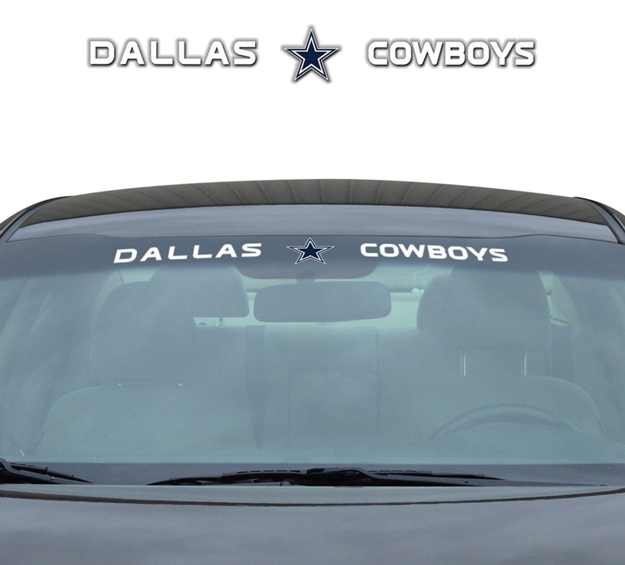 Dallas Cowboys Decal 35x4 Windshield