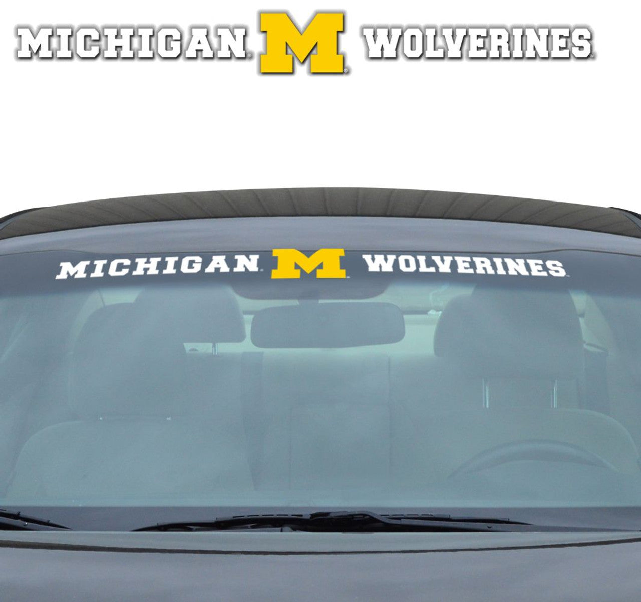 Michigan Wolverines Decal 35x4 Windshield