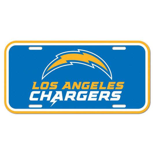 Los Angeles Chargers License Plate Plastic