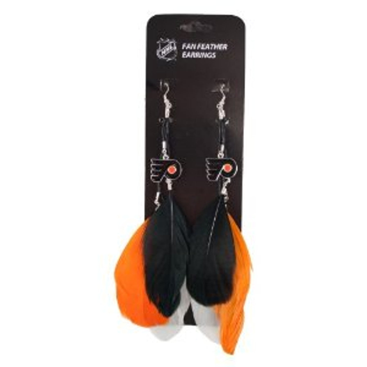 Philadelphia Flyers Team Color Feather Earrings CO