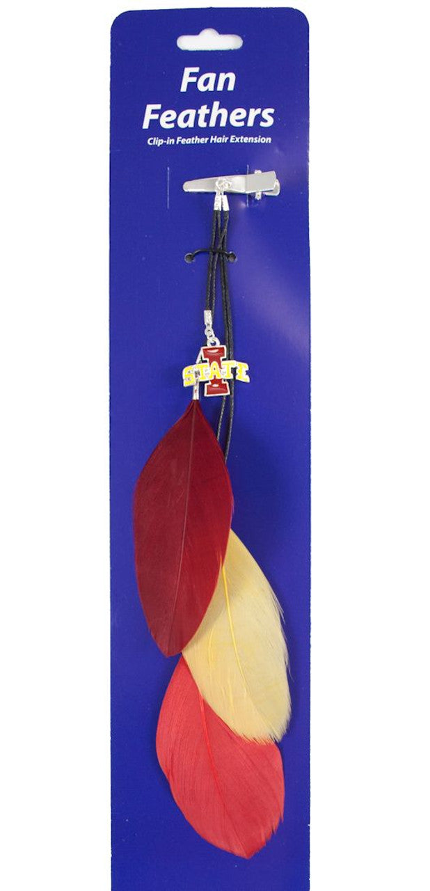 Iowa State Cyclones Team Color Feather Hair Clip CO