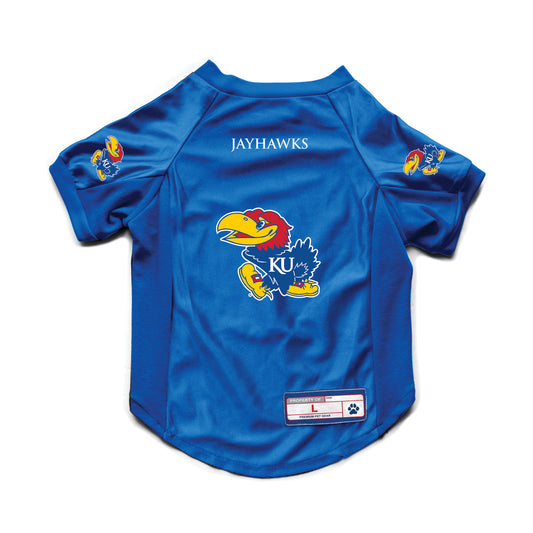 Kansas Jayhawks Pet Jersey Stretch Size S