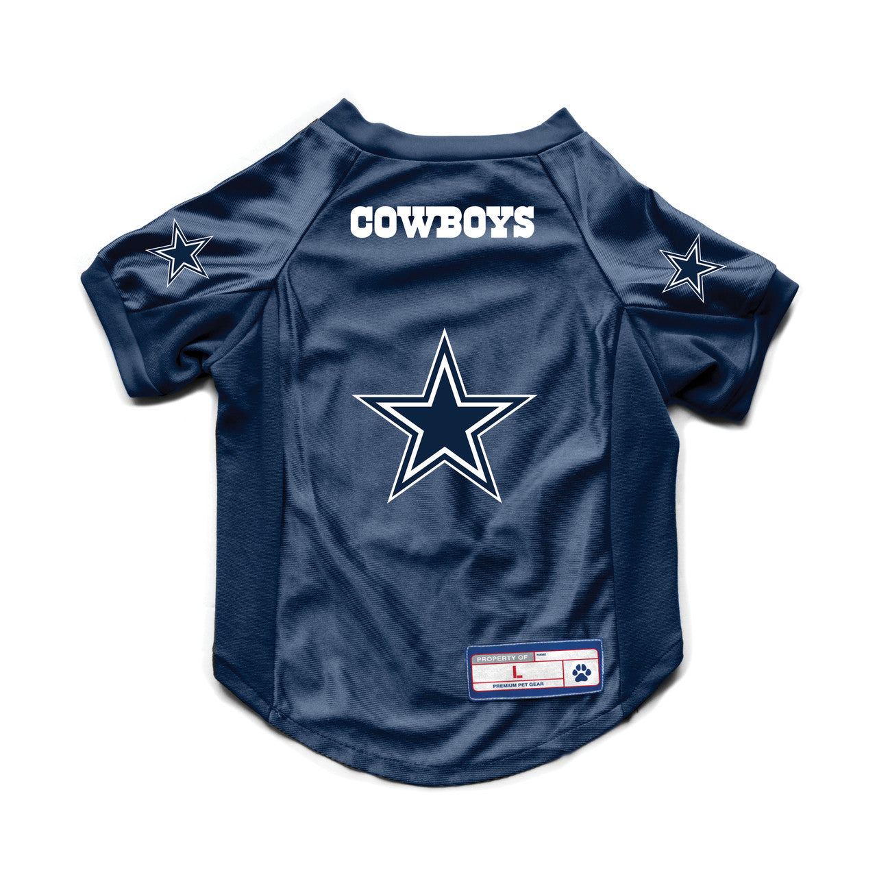 Dallas Cowboys Pet Jersey Stretch Size L