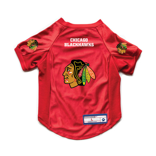 Chicago Blackhawks Pet Jersey Stretch Size M