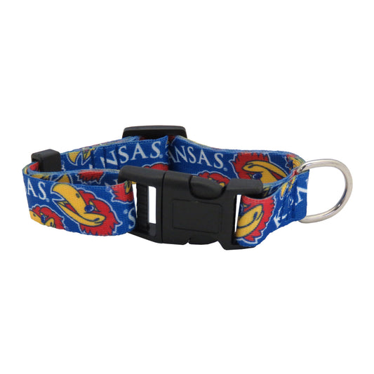 Kansas Jayhawks Pet Collar Size L