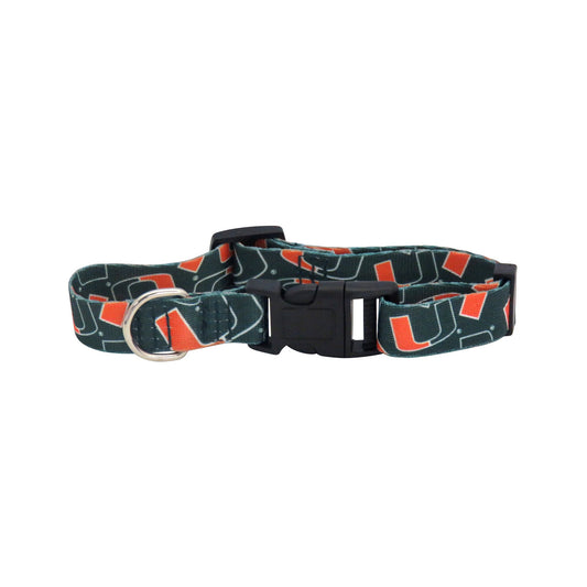 Miami Hurricanes Pet Collar Size S