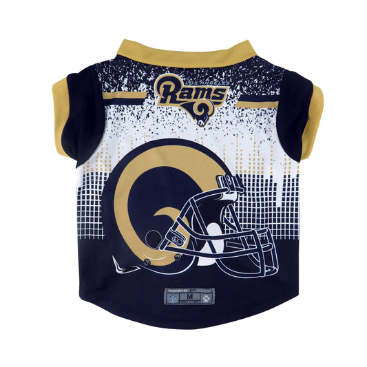 Los Angeles Rams Pet Performance Tee Shirt Size XS