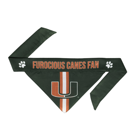 Miami Hurricanes Pet Bandanna Size XL