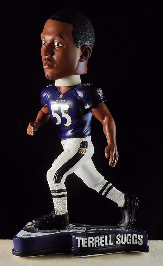 Baltimore Ravens Terrell Suggs Pennant Base Bobblehead CO