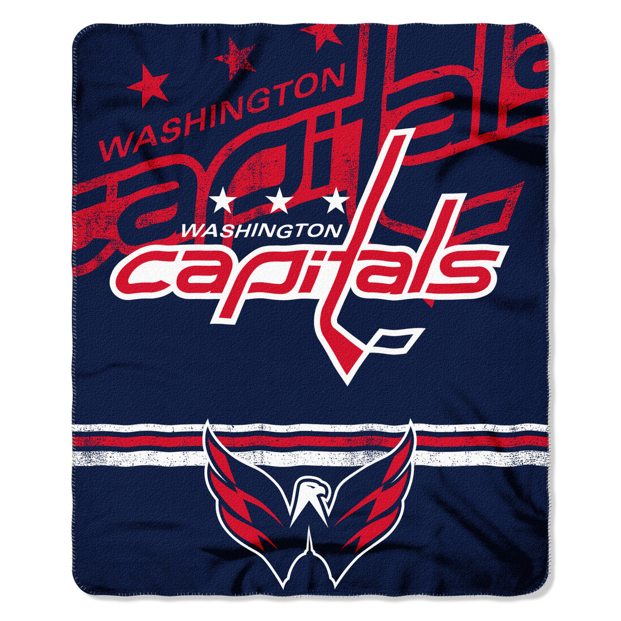 Washington Capitals Blanket 50x60 Fleece Fade Away Design