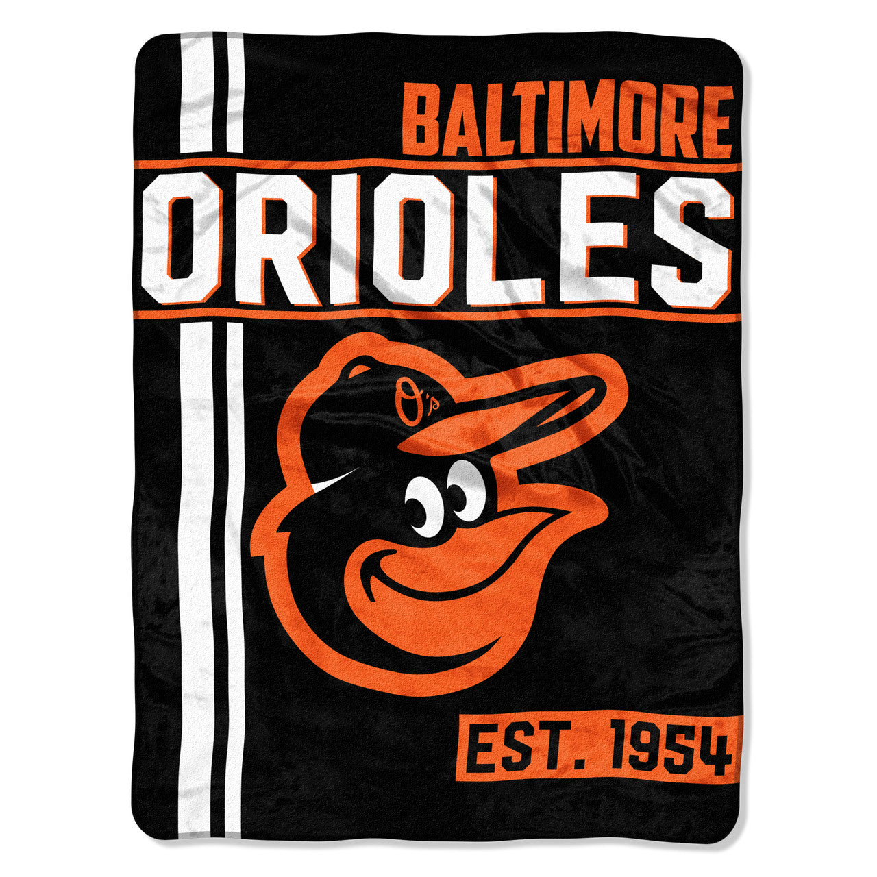 Baltimore Orioles Blanket 46x60 Micro Raschel Walk Off Design Rolled