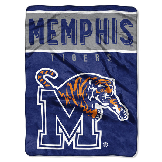 Memphis Tigers Blanket 60x80 Raschel Basic Design