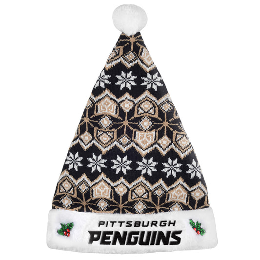 Pittsburgh Penguins Knit Santa Hat - 2015