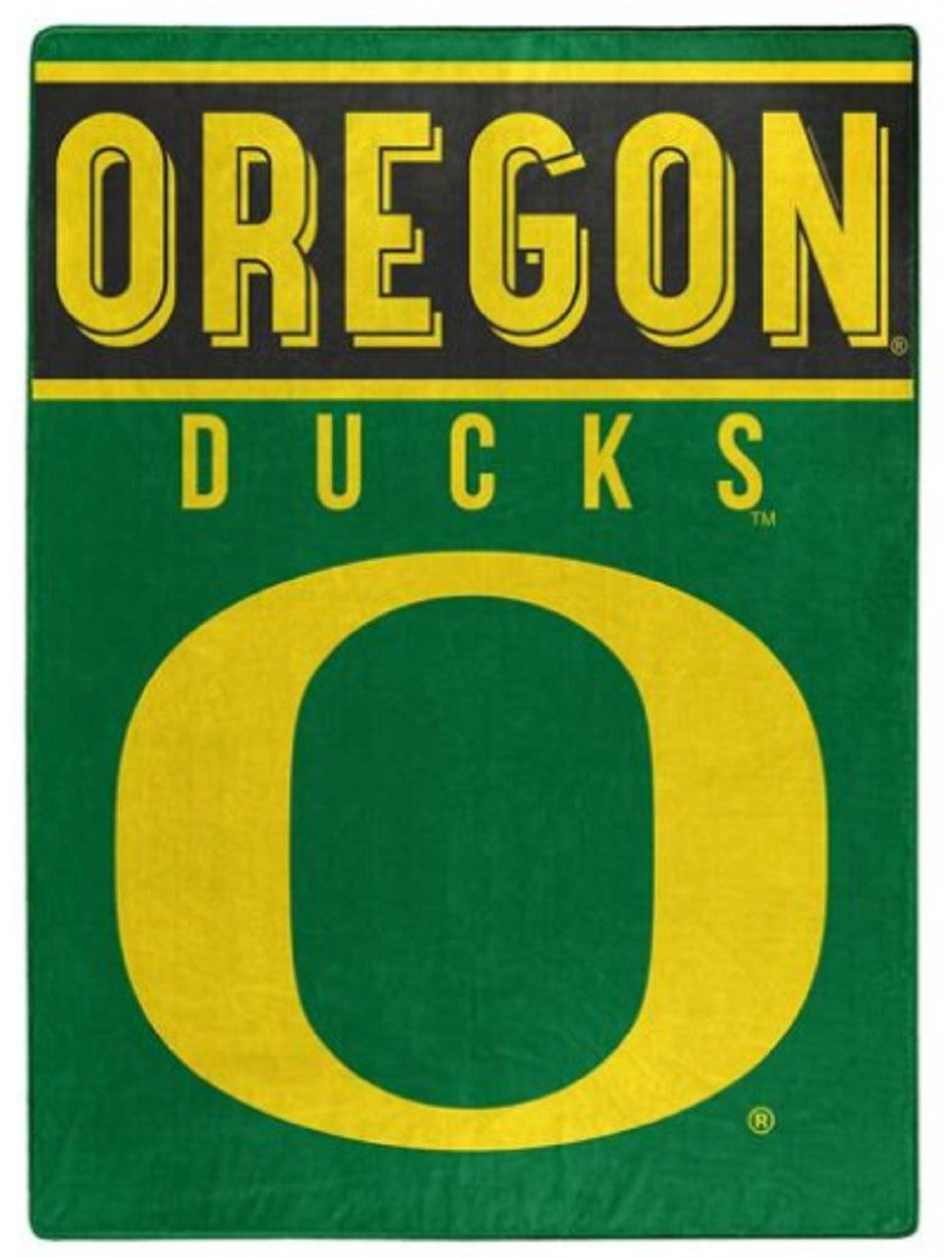 Oregon Ducks Blanket 60x80 Raschel Basic Design