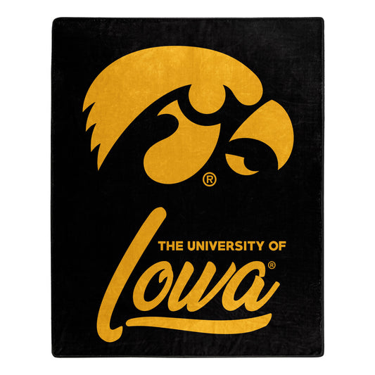 Iowa Hawkeyes Blanket 50x60 Raschel Signature Design