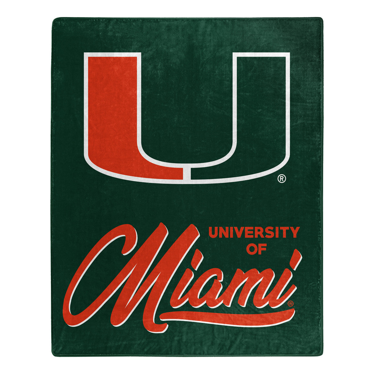 Miami Hurricanes Blanket 50x60 Raschel Signature Design