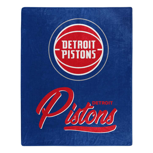 Detroit Pistons Blanket 50x60 Raschel Signature Design