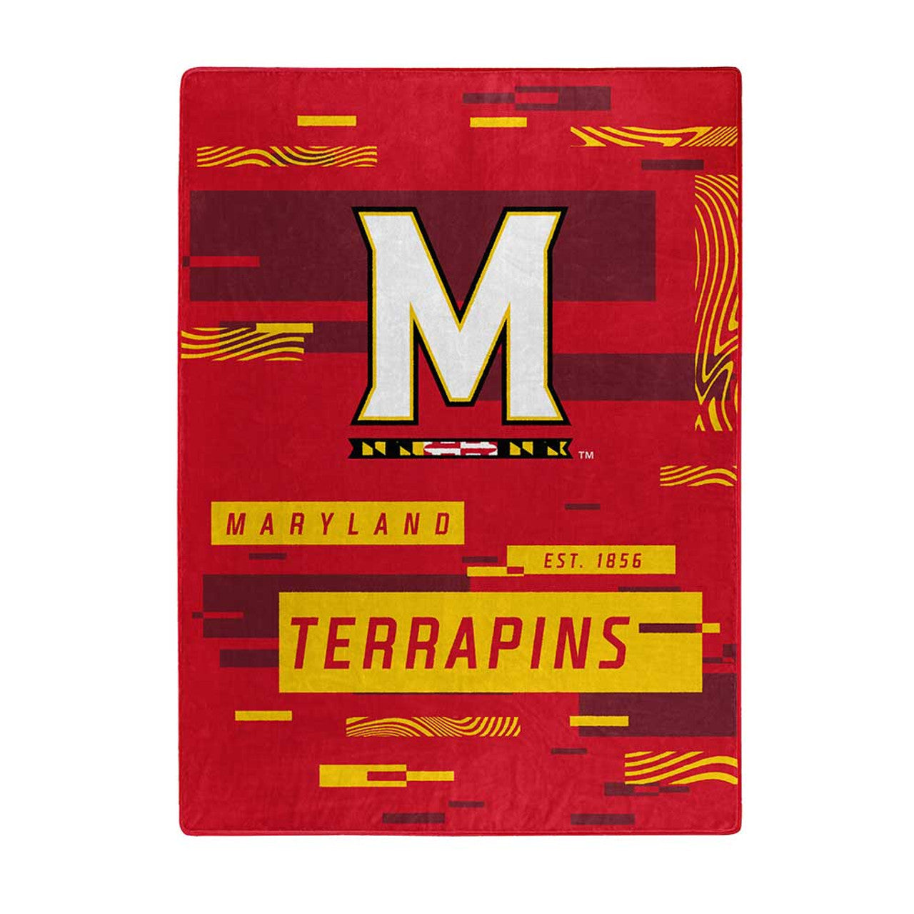 Maryland Terrapins Blanket 60x80 Raschel Digitize Design