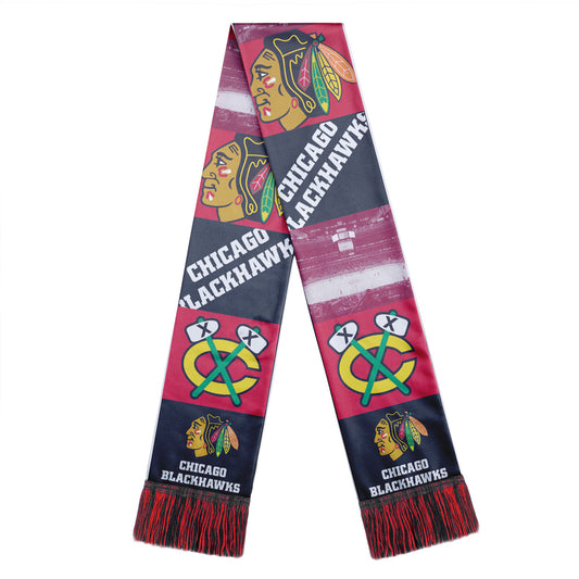 Chicago Blackhawks Scarf Printed Bar Design