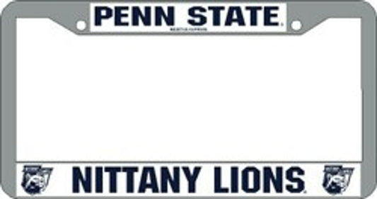 Penn State Nittany Lions License Plate Frame Chrome