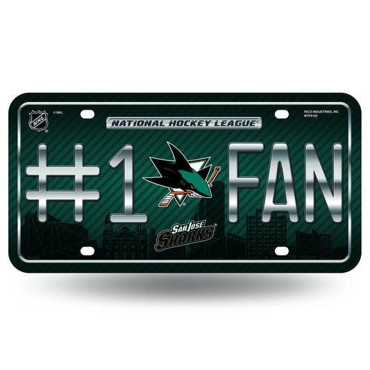 San Jose Sharks License Plate  - #1 Fan