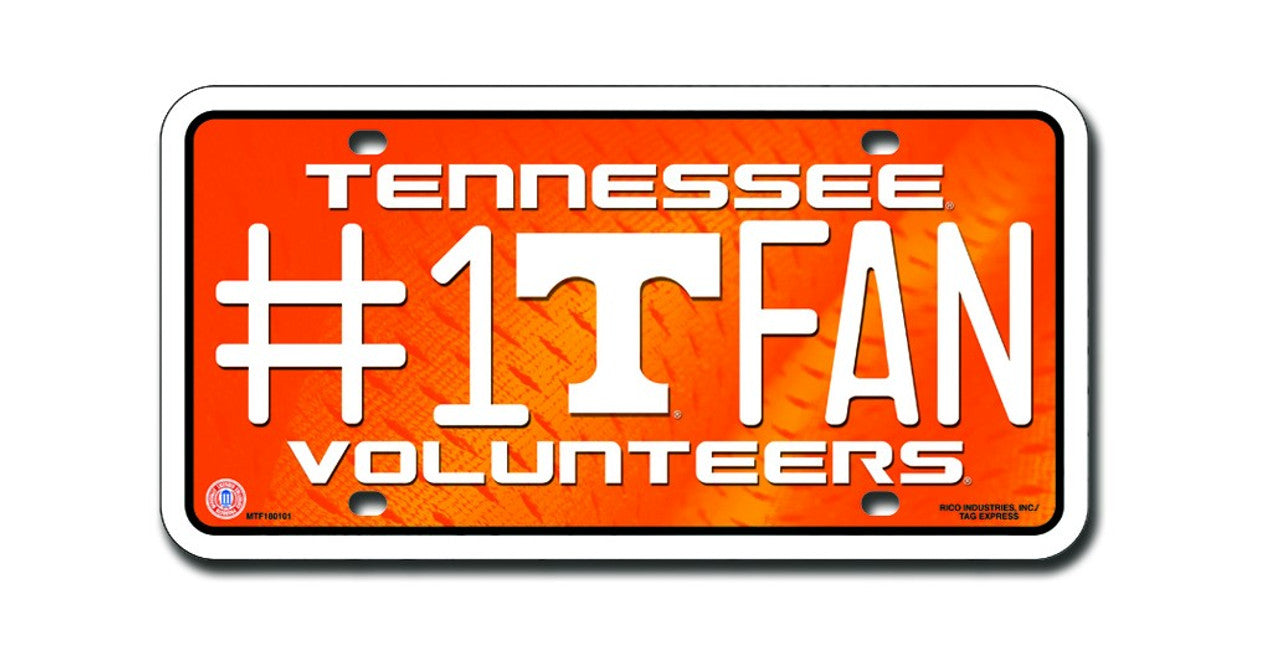 Tennessee Volunteers License Plate - #1 Fan