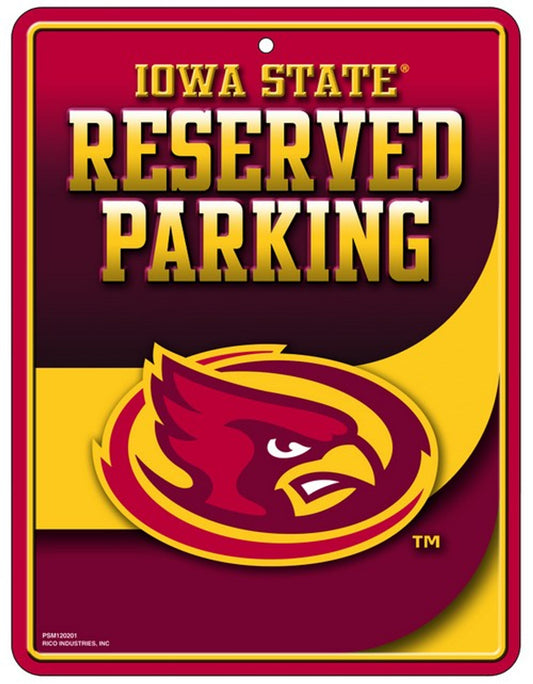 Iowa State Cyclones Sign Metal Parking