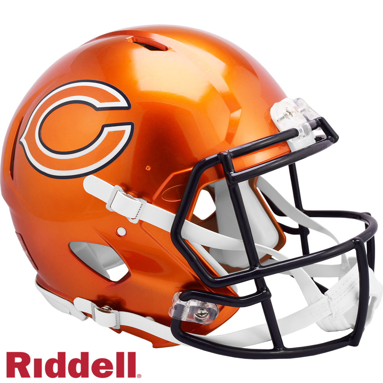 Chicago Bears Helmet Riddell Authentic Full Size Speed Style FLASH Alternate